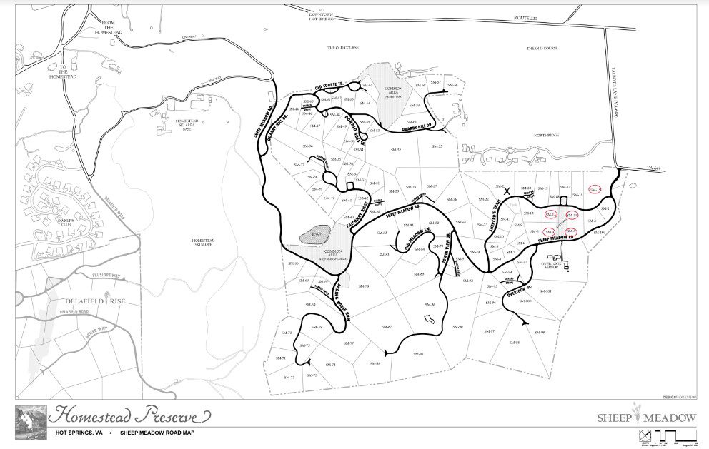Sheep Meadow Road Map The Preserve 